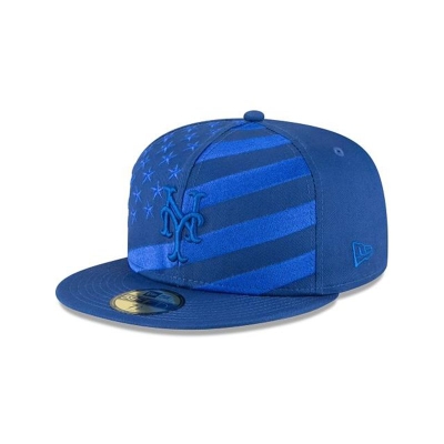 Sapca New Era New York Mets MLB Wave 59FIFTY Fitted - Albastri